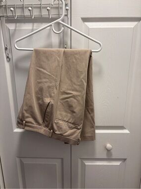 Uniqlo Smart Ankle Pants in Beige (2-way Stretch)